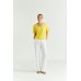 Xandres - Firdes T-shirt geel katoen.